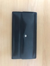 Portefeuille cuir noir femme